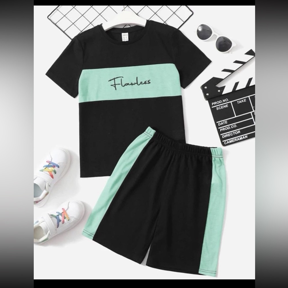 Boys size 10 fashion top and shorts